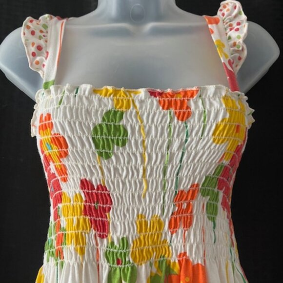 100% Cotton ~ Floral Ruffle Top - Picture 4 of 7